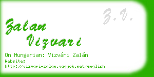 zalan vizvari business card